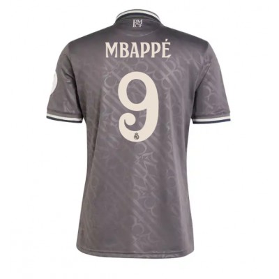 Moški Nogometni dresi Real Madrid Kylian Mbappe #9 Tretji 2024-25 Kratek Rokav Moški Nogometni dresi Real Madrid Kylian Mbappe #9 Tretji 2024-25 Kratek Rokav